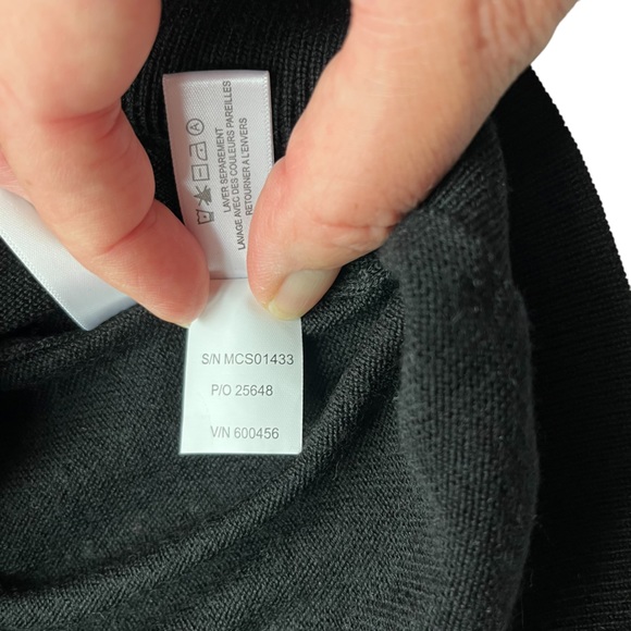 Cutter & Buck Men’s 1/4 Zip Sweater 50% Wool Black XL - Picture 10 of 10